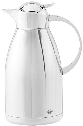 Alfi AS2720SS2 Albergo Top Therm Vacuum Insulated Carafe for Hot and Cold Beverages, 2 Liter, Stainless Steel