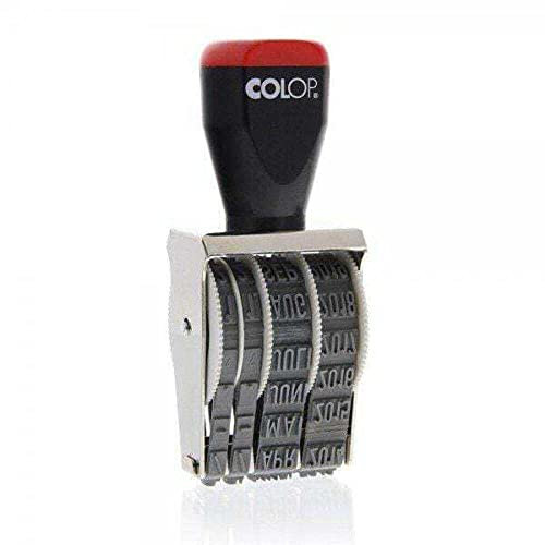 Colop Rechteckiger Handstempel Metall Datumstempel 40x9 mm