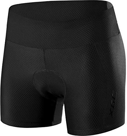 XGC Cykelunderbyxor för kvinnor cykelshorts cykelbyxor med elastisk ventilerande 4D gel sittdynor med hög densitet