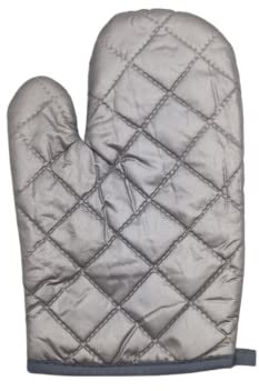 TEKLiNe Gants de cuisine résistants à la chaleur professionnels en coton 25 x 16 cm, gants de cuisine confortables antidérapants résistants haute température 250 °