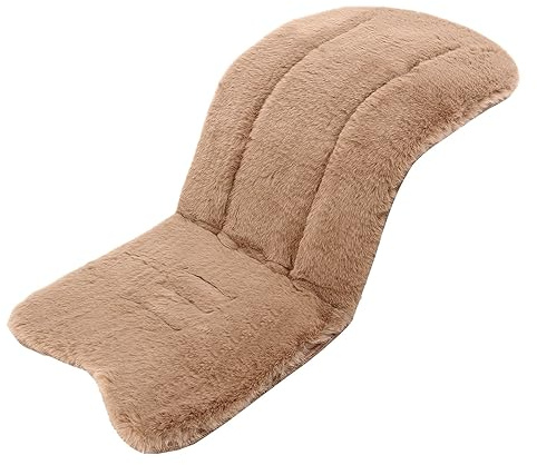 Cute Baby Pushchair Seat Liners Faux Sheepskin Pram Liner Stroller Seat Pad Cushion Breathable Baby Stroller Insert Pad Liners Universal Buggy Car Seat Cover for Travel 78 x 35cm