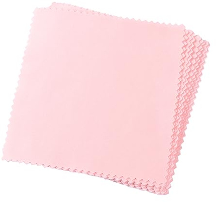 Paños de Limpieza para Lentes de Microfibra 80 Unidades Rosa | Toallitas para Pulir Joyas y Pantalla de Cámara, Elimina Huellas y Marcas