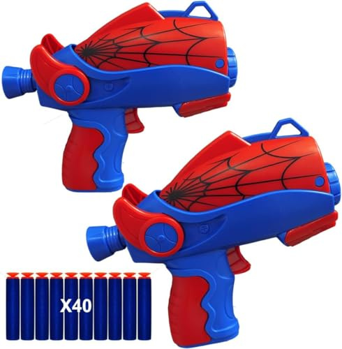 Yapartifa Shooter Toys Kids Boys Gift,Boy Toy Age 3 4 5 6 7 8 9 10 11 12, Shooters Gun Toy for Kids, Super Hero Toys Set 2 Kinds Soft Bullets for Boys Girls (2Pcs)