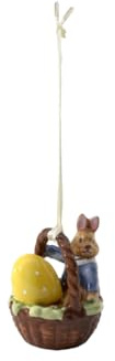 Villeroy & Boch Bunny Tales Ornament Korb-Form Max, Porzellan, Bunt, Hase Max