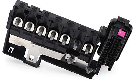 Artudatech KFZ Sicherungskasten Batterieklemme Batterie Sicherungskasten Steckdosenhalter für V W Jetta Polo Sangtana für SKO-DA Octavia Rapid Fabia
