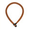 ABUS Kettenschloss IVERA Chain 7210 – Fahrradschloss mit hochflexibler IvyTex-Kunstfaserummantelung – ABUS-Sicherheitslevel 8 – 110 cm – Orange