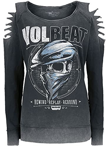 Volbeat Bandana Skull Frauen Sweatshirt grau Band-Merch, Bands