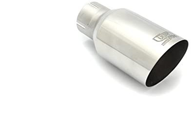 CARTUNER Auspuffblende Endrohr 80mm rund scharf Edelstahl poliert rund abgeschrägt (Passend für Anschluß 60mm)