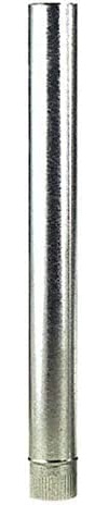 TUBO CHIMENEAS O ESTUFAS DE LEÑA GRIS GALVANIZADO Y NEGRO VITRIFICADO DE 1 METRO DE LARGO, IDEAL ESTUFAS DE CAMPO CORTIJOS MASIAS RURALES, TUBO ESTUFA DESDE 100MM HASTA 500MM (180, GRIS)