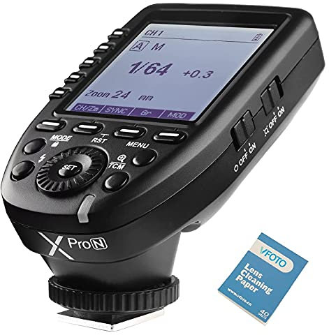Godox XPro-N Wireless Flash Trigger i-TTL HSS 1/8000s 2.4G Transmitter Compatible for Cameras D4 D5 D60 D70S D700 D750 D800 D5000 D5100 D5300 D7000 D7100