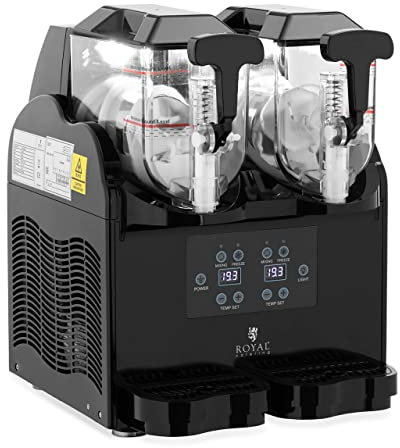Royal Catering Slush Macchina 2 x 3 l Pannello di controllo digitale Gelatiera Slushy Maker Slush Ice Macchina