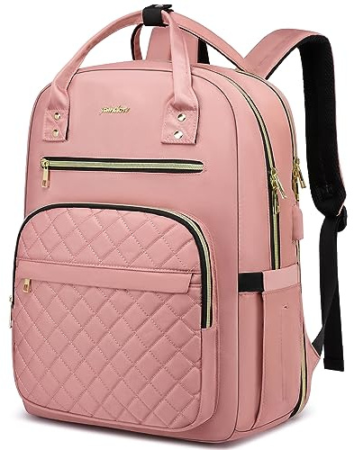 YAMTION Rucksack Damen,Schulrucksack Frauen Schultasche Mädchen Teenager Tagesrucksack mit USB und Laptopfach für Schule Universität Büro Arbeit Stadt