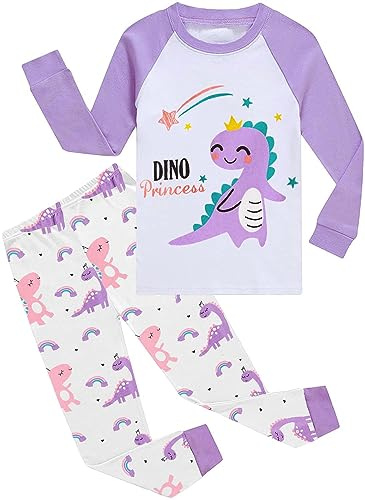 Little Hand Girls Pyjamas Unicorn Cat Kids Pjs Toddler Clothes Set 100% Cotton Sleepwear Long Sleeve Nightwear Outfits 1-7 Years