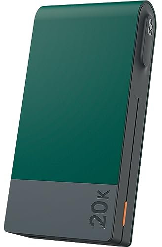 Externer Akku 20.000 mAh | GP | Power Bank mit großer Kapazität, tragbares Ladegerät mit einem USB-Typ-C-Anschluss | schnelles Aufladen von 3 Geräten gleichzeitig | Blau