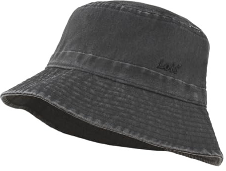 Lois - Fischerhut Herren - Trendiger Bucket Hat Herren, Stilvoller Sonnenhut Damen, Vielseitiger Fischerhut Damen, Eleganter Anglerhut Herren, Schwarz