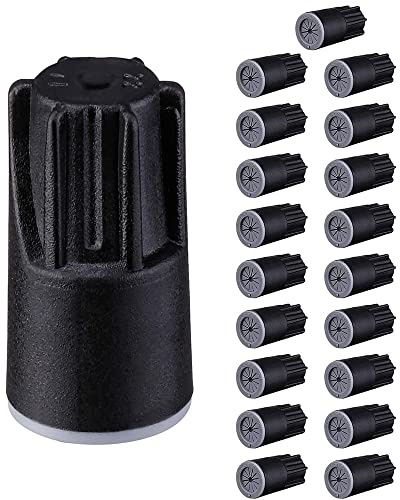 Flcivsh Connettori per Cavi Impermeabili, Cappucci Antigrasso per Cavi Elettrici Esterni per Illuminazione Paesaggistica un Bassa Tensione, Nero (20 Pezzi)