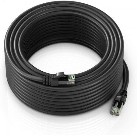 COSHANO Cable de Red Ethernet 15m Metros Trenzado CAT6, CCA, RJ45 LAN Gigabit de Alta