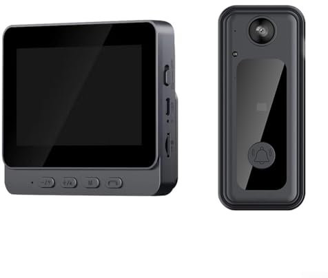 Oniissy Doorbell Camera Wireless,Doorbell Camera with Monitor,Screen Wireless Video Doorbell Phone Security Camera Door Bell Intercom