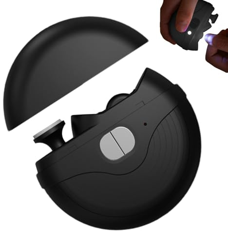 Tagliaunghie Elettrico - Tagliaunghie Elettrico Portatile, Tagliaunghie Automatico | Lucidatore Per Unghie 2 In 1 Regolabile A 3 Velocità, Forbici Per Unghie Tagliaunghie Di Sicurezza Per, Bam