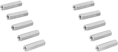 10 Stück M8 * 50 Lange Stangenmutter, M8 Langmuttern, M8 Abstandshalter, Sechskant-Hülsenmutter, Abstandshalter, Gewindebefestigungen