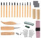 Zevmi 24 pezzi Kit di Intaglio Legno: Strumenti da Intaglio Professionali Coltello da Intaglio in Legno per Fai Da Te Adulti Principianti e Professionisti