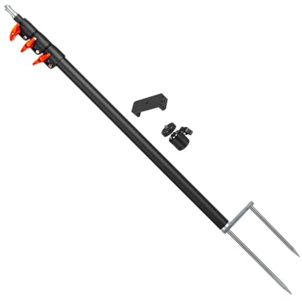 Trail Camera Stake, Outdoor Phone Stand Trail Camera Wildlife Fo, Trail Camera Stick - Adjustable Spike Tripod Mount Camera Stake | Multi-Pass Smartphone Holder for Ground Spike Outdoor Activities