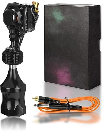 TTOOGO Rotary Tattoo Gun Machine - Einstellbare Kartuschen -RC -Tattoo -Maschine mit 30 -mm -Griff, 8500 U/min No -Last -Geschwindigkeit, professionelles Werkzeug,Schwarz