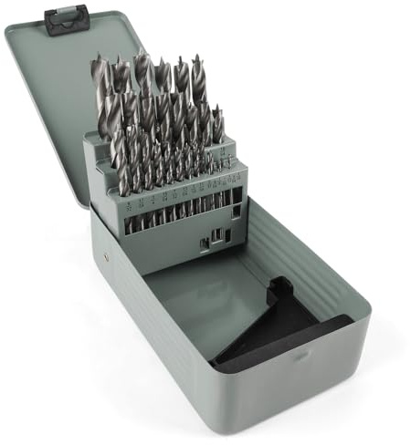 Drill Bit Sets,29PC Wood Drill Bit Set (Size: 1/16 - 1/2, 1mm - 13mm) | For Woodworkers And DIY Enthusiasts