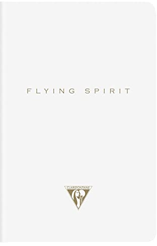 Clairefontaine 104596C - Notizbuch Flying Spirit (9 x 14cm, 48 Blatt, Motiv sortiert) 1 Stück weiß
