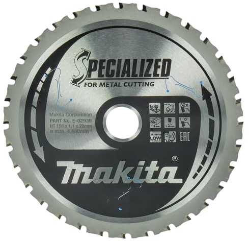 Makita E-02939 Hoja de sierra circular TCT Efficut 150x20mm 32T Metal