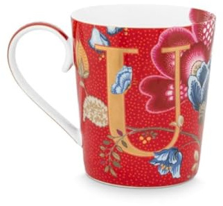Pip Studio 51002270 Blushing Birds Alphabet Becher red U 0,35 l (1 Stück)