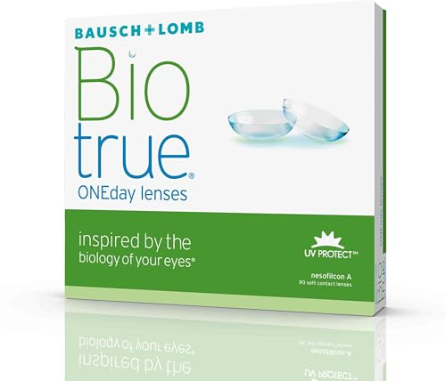 Bausch + Lomb Biotrue ONEday Tageslinsen, sphärische Kontaktlinsen, weich, 90 Stück/BC 8.6 mm/DIA 14.2 mm / -6.25 Dioptrien