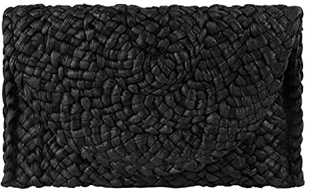 EVEOUT Handtasche aus gewebtem Stroh für Damen Vintage Clutches Brieftasche Strand Urlaubstasche