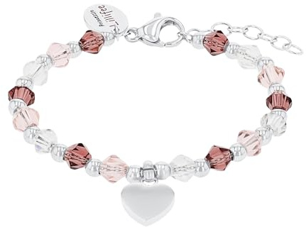 Prinzessin Lillifee Creolen 925 Sterling Silber Mädchen Kinder Ohrschmuck, mit Preciosa, Kommt in Schmuck Geschenk Box