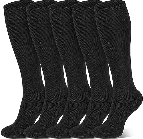 FuelMeFoot Warm Knee High Socks For Men - Thermal Cotton Socks For Hiking, Work, Winter, Gifts