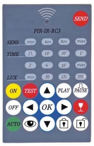 Züblin Niko 25320 P-IR Handsender Fernbedienung für Swiss Garde Präsenz- und Bewegungsmelder Reichweite ca. 6m