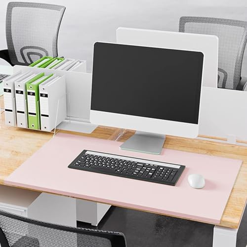 Schreibtischunterlage aus Leder, Schreibtischunterlage mit Kantenschutz, großes Mauspad, Tastaturmatte für Büro/Zuhause/Arbeit, wasserdichter Schreibtischtischschutz, Büro-Schreibtischmatte, 140 x 60