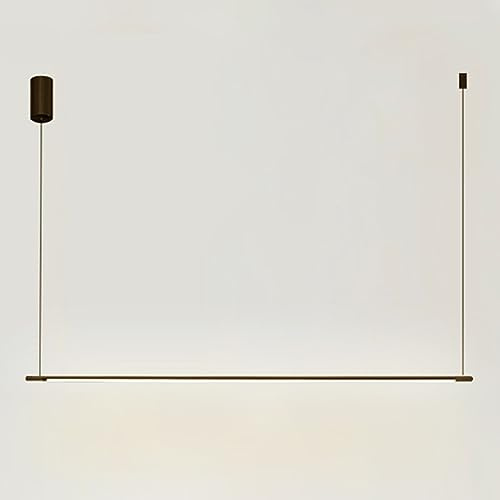 Lámpara colgante lineal Lámpara de techo minimalista LED Isla de cocina Iluminación accesorio tira larga Iluminación de mesa de comedor Oficina Restaurante Decoración de tienda Candelabros colgantes