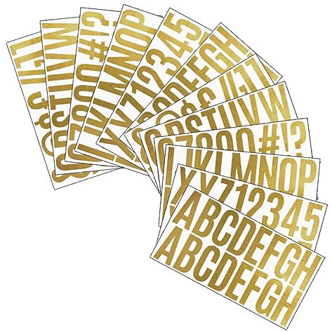 CORHAD 12stücke Selbstklebende Alphabet Aufkleber Goldene Buchstaben Und Für Kunstprojekte Scrapbooking Und Kreative Dekorationen