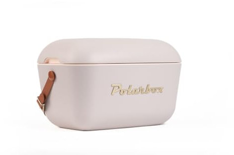 Kühlbox | Passive Kühlbox | Kühltaschen Polar in Retro Vintage Design aus Kunststoff mit polystyrol (Airpop) thermische Isolierung (Perla, 20 L)
