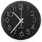 Xpieoyrm 20cm Rund Quartz Wanduhr, 8 Zoll modern leise Wanduhr, Quarz mit leisem Uhrwerk, Schwarz Ziffernblatt, Kunststoffrahmen mit Glasabdeckung, für Wohnzimmer Schule Kinderzimmer