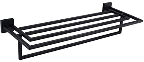 Toallero Toallero toallero de baño toallero montado en la Pared toallero de baño Doble Esmerilado toallero Plegable de Acero Inoxidable para baño toallero Simple y Elegante