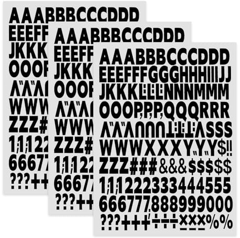 3 hojas de letras y números para planchar para ropa, letras pequeñas de 1 pulgada para planchar de la A a la Z y 0-9 letras de vinilo de transferencia de calor para impresión de bricolaje