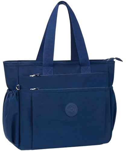 WACCET Damen Handtasche Groß, Wasserdicht Nylon Umhängetasche mit Viele Fächer, Leichte Tote Bag Shopper Tasche für Reisen, Arbeit, Schule