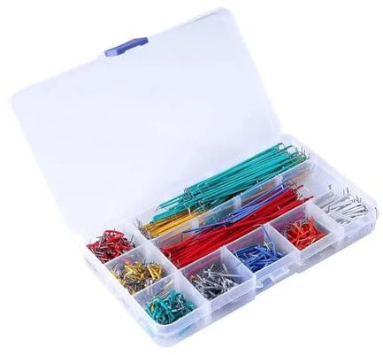BODOBTF 140/560/840pcs Electronic Diy Bread Circuit Board Jump Wire Test U Shape Solderless Prototype PCB Breadboard Jumper Cable Kit(140PCS in box)