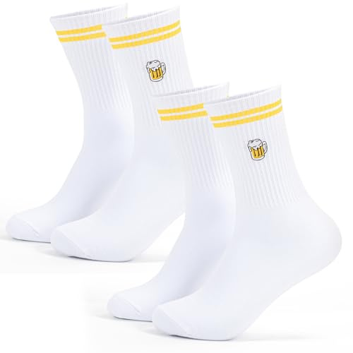 Bafiwu Bier Socken Herren 43-46, Männergeschenke Lustig & Biergeschenk | Tennissocken mit Motiv, Hochwertig Eingewebt, Weicher Baumwollmix, Lustiges Geschenk für Männer, Geburtstag, Wichteln & Wiesn