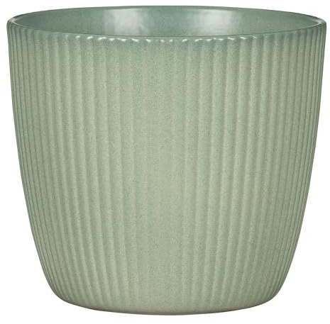 Scheurich Aura, Blumentopf aus Keramik, Farbe: Jade, 27,5 cm Durchmesser, 24,5 cm hoch, 10,32 l Vol.