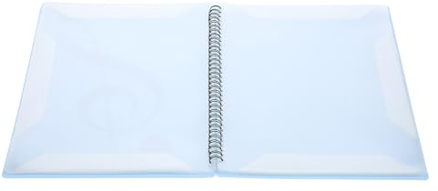 Alipis Notenmappe Musikordner Spiral ringbuch Seiten Silber blau Musikblatt organizer für Lehrer Schüler Büro Vielseitig Leicht Tragbar