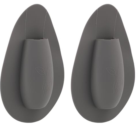 Generisch 2stücke Wandvase aus Silikon Dekorative Klebevase Blumenvase für Haushalt Platzsparend und Wiederverwendbar Geeignet für Glatte Oberflächen Zufällige Farbe