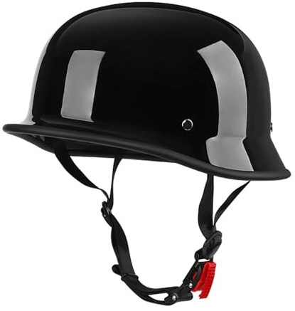 Caschi Da Moto Retrò Mezzo Casco Robusto Elmetto Da Motociclista Caschi Cromwell Omologato DOTECE Aperto Casco Jet E Demi-Jet Casco Da Scooter Per Adulti Uomini Donne C,Size:55-66CM